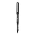 Pens | uni-ball 60106 VISION Extra-Fine 0.5 mm Stick Roller Ball Pen - Black Ink Gray/Black/Clear Barrel (1-Dozen) image number 1