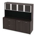 Office Desks & Workstations | Alera ALEVA287215ES Valencia Series 70.63 in. x 15 in. x 35.38 in. Hutch with Doors - Espresso image number 5