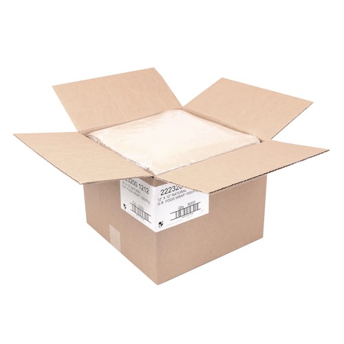 Food Wraps | Paterson WG01009 12 in. x 12 in. Grease-Resistant Food Wrap - Natural (5000/Carton) image number 0