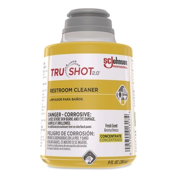 CLEANERS AND CHEMICALS | SC Johnson 379844 TruShot 2.0 Restroom Cleaner Fresh Scent 9 oz Cartridge (4/Carton)