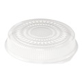  | Handi-Foil 2012DL 16 in. Diameter Round Embossed Plastic Dome Lid Fits 212/213 - Clear (25/Carton) image number 2