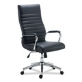 Office Chairs | Alera ALEED41B19 Eddleston Leather Manager Chair Supports Up to 275 lbs. - Black Seat/Back, Chrome Base image number 0