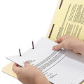 File Folders | Smead 14555 0.75 in. Expansion 2 Fasteners Letter Size Fastener Folders with SafeSHIELD Coated Fasteners - Manila Exterior (50/Box) image number 3