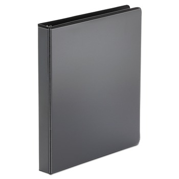 Universal UNV20961 Economy 1 in. Capacity 11 in. x 8.5 in. Round 3-Ring View Binder - Black