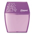 Office & Office Supplies | Maped Helix 634755 Shaker 3.74 in. x 1.02 in. x 4.92 in. Two-Hole Canister Pencil Sharpener - Random Assorted Color image number 2