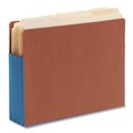 File Folders | Smead 73679 Fully Lined 6.5 in. High Gussets 3.5 in. Expansion Letter Size Redrope Drop-Front End Tab File Pockets - Blue (10/Box) image number 1
