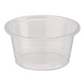 Cups and Lids | Dixie PP20CLEAR Plastic Souffle/Portion Cups 2 oz Clear 200/Sleeve 12 Sleeves/Carton image number 1