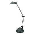Lamps | Alera ALELED912B 11.88 in. W x 5.13 in. D x 18.5 in. H Twin-Arm Task LED Lamp with USB Port - Black image number 1