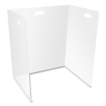 OFFICE ELECTRONICS AND BATTERIES | Deflecto PSBPP Lightweight Desktop Barriers 22 X 16 X 24 Polypropylene Clear (10/Carton)