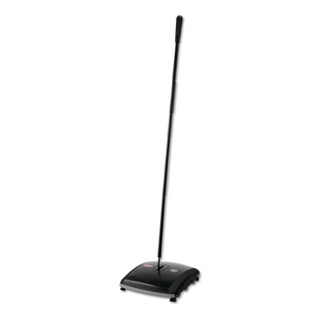 Rubbermaid Commercial FG421388BLA 44 in. Steel/Plastic Handle Dual Action Sweeper - Black/Yellow