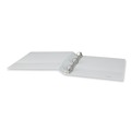 Binders | Universal UNV207421PK 11 x 8.5 1 in. Capacity Slant D-Ring View Binder, 3 Rings - White (12/Carton) image number 4