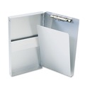 File Folders | Saunders 10507 Snapak Aluminum Side-Open Forms Folder with 0.38 in. Clip Capacity for 5 in. x 9 in. Sheets - Silver image number 0