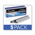 Staples | Swingline S7035481 0.25 in. Leg 0.5 in. Crown S.F. 4 Premium Staples - Silver (5/Pack) image number 1