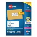 Back to School Sale | Avery 05163 2 in. x 4 in. Shipping Labels with TrueBlock Technology for Laser Printers - White (10/Sheet, 100 Sheets/Box) image number 0