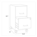 Office Filing Cabinets & Shelves | Alera 26413 Two-Drawer Mobile Vertical File 2 Letter-Size File Drawers 14.25 x 18 x 26.7 - Black image number 5