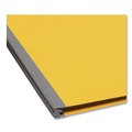 File Folders | Smead 14084 6 SafeSHIELD Fasteners 2 Dividers Letter Size 6-Section Pressboard Top Tab Pocket Classification Folders - Yellow (10/Box) image number 2