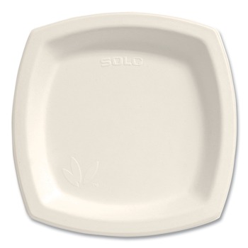 SOLO 8PSC-2050 8.25 in. Bare Eco-Forward Sugarcane Plate Dinnerware - Ivory (125/Pack)