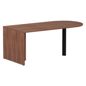 OFFICE FURNITURE AND LIGHTING | Alera VA277236WA Valencia Series 71 in. x 29.5 in. x 29.5 in. D-Top Desk - Modern Walnut