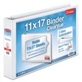 Binders | Cardinal 22132V4 2 in. Capacity 11 x 17 ClearVue Slant-D 3-Ring Binder - White image number 0