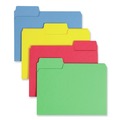 File Folders | Smead 10410 0.75 in. Expansion 1/3-Cut SuperTab 14-pt Stock Colored File Folders - Letter Size/Assorted Colors (50/Box) image number 0
