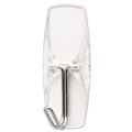 Wall Racks & Hooks | Command 17065CLR-6ES 2 lbs. Capacity Plastic Medium Hooks and Strips - Clear (6/Pack) image number 1
