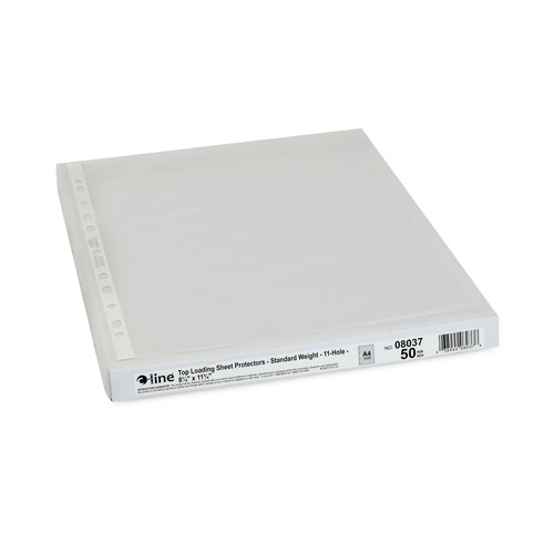 Just Launched | C-Line 08037 2 in. x 11-3/4 in. x 8-1/4 in. Standard Weight Poly Sheet Protector, Clear (50/Box) image number 0