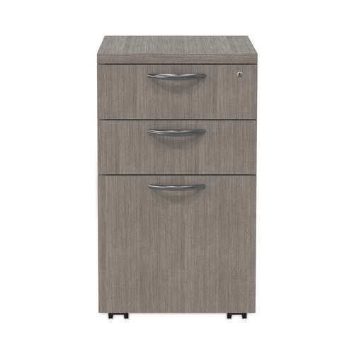 Office Filing Cabinets & Shelves | Alera ALEVA572816GY 15.88 in. x 20.5 in. x 28.39 in.Valencia Series Mobile Pedestal File 3-Drawer Legal/Letter - Gray image number 0