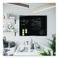 White Boards | U Brands 171U00-01 47 x 35 Glass Dry Erase Board - Black Surface image number 7