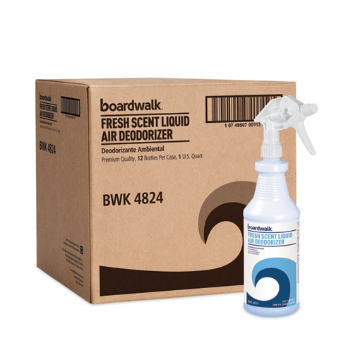 Odor Control | Boardwalk DO1406-12ESSN Fresh Scent Air Freshener, 32 Oz Spray Bottle, 12/carton image number 0