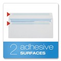 Envelopes & Mailers | Quality Park QUA24559 4.13 in. x 9.5 in. #10 Commercial Flap Redi-Seal Adhesive Closure Double Window Redi-Seal Security-Tinted Envelope - White (500/Box) image number 4