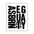 Arts & Crafts Supplies | Chartpak 01175 4 in. H Self Adhesive Press-On Vinyl Uppercase Letters - Black (58/Pack) image number 1