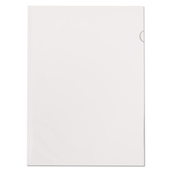 Pendaflex 61504EE Letter Size Poly Color Transparent File Jackets - Clear (50/Box)