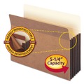 File Jackets & Sleeves | Smead 73390 5.25 in. Expansion Redrope Tuff Pocket Drop-Front File Pockets with Fully Lined Gussets - Letter , Redrope (10/Box) image number 3