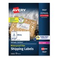 Avery | Avery 05523 Waterproof 2 in. x 4 in. Address Labels for Laser Printers - White (10/Sheet, 50 Sheets/Pack) image number 0