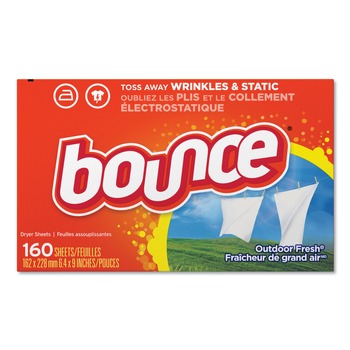 Bounce 80168BX Fabric Softener Sheets - Outdoor Fresh (1/Box)