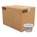 Food Trays, Containers, and Lids | GEN TD40016E 16 oz. Plastic Deli Containers with Lid - Clear (240/Carton) image number 0