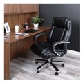 Office Chairs | Alera ALEMS4419 Maxxis Series 19.7 in. to 25 in. Seat Height Supports 500 lbs. Big/Tall Bonded Leather Chair - Black Seat/Back, Chrome Base image number 4