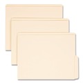 File Folders | Smead 24128 0.75 in. Expansion 9 in. High Front Heavyweight End Tab Folders - Manila/Letter Size (100/Box) image number 0