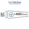 Binders | Avery 68059 11 in. x 8.5 in. 1.5 in. Capacity 3 Rings Framed View Heavy-Duty Binders - Navy Blue image number 1