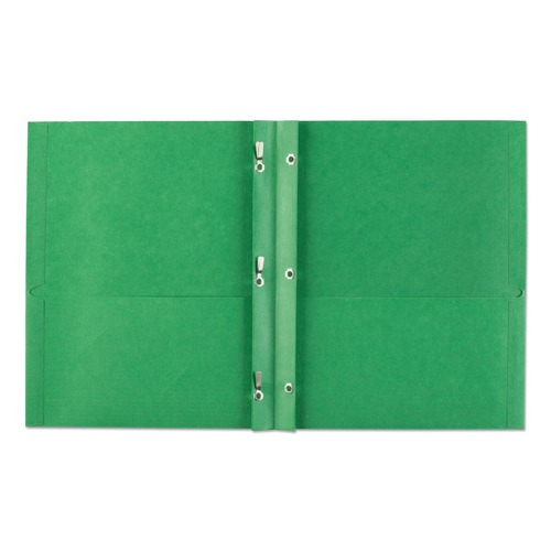 Just Launched | Avery 47977 0.5 in. Capacity 11 in. x 8.5 in. Prong Fastener Two-Pocket Folder - Green (25/Box) image number 0