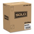  | SOLO 412MSN-0029 12 oz. Printed Mistique Polycoated Hot Paper Cups - Brown (1000/Carton) image number 0