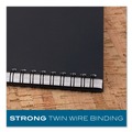 Notebooks & Pads | Cambridge 06096 8 in. x 5 in. Sheets QuickNotes List-Management Format Wirebound Guided Business Notebook - Dark Gray Linen Cover image number 3