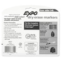 Washable Markers | EXPO 86601A Low-Odor Bullet Tip Dry-Erase Marker - Fine/Assorted Colors (8/Set) image number 3