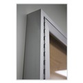 Project & Display Boards | Ghent PA34896K 96 in. x 48 in. 3 Door Enclosed Natural Cork Bulletin Board with Satin Frame - Tan Surface/Satin Aluminum Frame image number 2