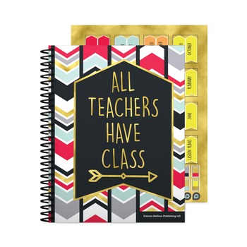  | Carson-Dellosa 105001 11 in. x 8.5 in. 2-Page Spread (7 Subjects) Weekly/Monthly Teacher Planner - Multicolor Cover
