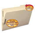 File Folders | Smead 19538 0.75 in. Expansion 1/3-Cut Top Tab Fastener Folders, 2 Fasteners - Legal Size/Manila Exterior (50/Box) image number 1