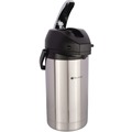 Food Service | BUNN 32130.0000 3 Liter Lever Action Airpot - Stainless Steel/Black image number 3