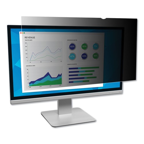 3M | 3M PF236W9B 16:9 Aspect Ratio Frameless Blackout Privacy Filter for 23.6 in. Widescreen Flat Panel Monitor image number 0