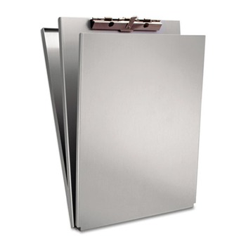 Saunders 10017 0.5 in. Clip Capacity Holds 8.5 in. x 11 in. Sheets A-Holder Aluminum Form Holder - Silver