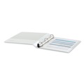 Binders | Universal UNV30712 1 in. Capacity 11 in. x 8.5 in. 3 Rings Deluxe Easy-to-Open D-Ring View Binder - White image number 1